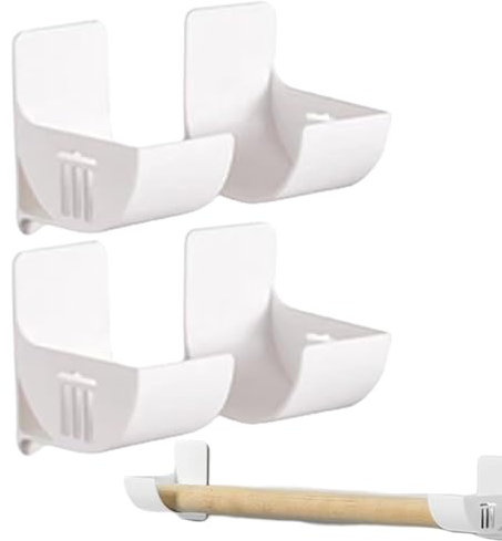 Générique Lot de 4 Supports de Sacs Poubelle, Distributeur de Sacs Poubelle, Film Alimentaire Support Rangement Porte, Support de Sacs de Rangement Autocollants pour armoires de Cuisine, Portes