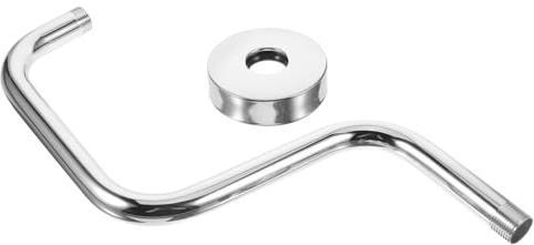 BAZEITFLOW Brazo de Ducha de Acero Inoxidable con Brida Montaje Pared Diseño Moderno y Duradero Accesorio para Extensión de Rociador Fácil Instalación para Baño Doméstico