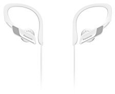 Panasonic Ecouteurs sport sans fil RP-BTS10E-W I Bluetooth design semi intra-auriculaire IPX2 Charge rapide Microphone blanc - Version Française