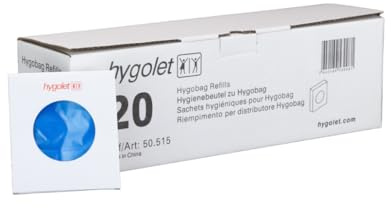 Hygobag Premium Feminine Personal Hygiene Bag Refills for disposal of menstrual care products- 20 pack