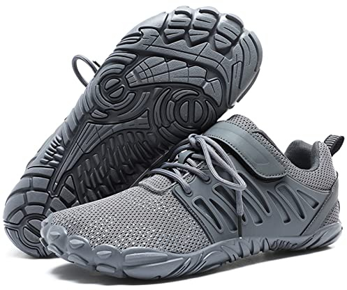 MIFAWA Barefoot Shoes Men Wide Toe Water Shoes Zero Drip Gym Workout Weight Lifting Cross-Trainer Running Hiking
