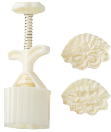 Stampo per torta di luna, stampo per torta di luna a pressione manuale per il festival autunnale, set di stampi per torta di luna a forma di classico