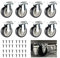 Annlpoy lot de 8 petites roulettes pivotantes a 360 petites roues pivotantes,roulettes pour meubles roulettes pour meubles,pour Meubles et Boîtes de Rangement, Roulettes Universelles avec Vis