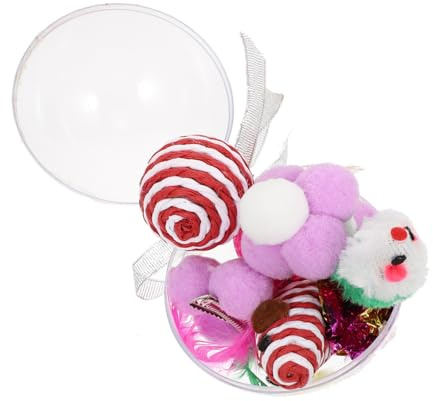 BESTonZON Set de Jouets Interactifs pour Chat Jouets Amusants pour et Lexercice Adapté à Tous Kit Créatif pour Animaux de Compagnie