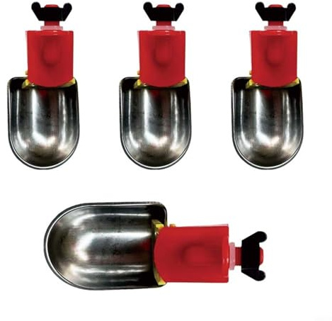 HpLive Bebedor de pollos, Bebedero automático para pollos Bebedero para aves de corral para gallinas, sistema de riego a prueba de fugas con alimentación por gravedad