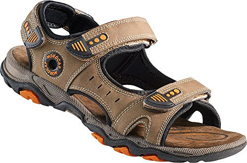 NORDCAP Trekkingsandale, luftige Wandersandale für Damen und Herren, Outdoor-Sandalen mit Klettverschluss & Profilsohle in Mehreren Farben, Gr. 37-46