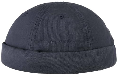 Stetson Ocala Cotton Docker Cap Men Navy 7 1/4-7 3/8