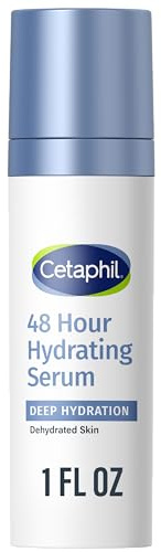 Cetaphil Deep Hydration Fragrance Free 48 Hour Activation Serum, 1 Fl oz, 48Hr Dry Skin Face Moisturizer for Sensitive Skin, With Hyaluronic Acid, Vitamin E & B5, Dermatologist Recommended