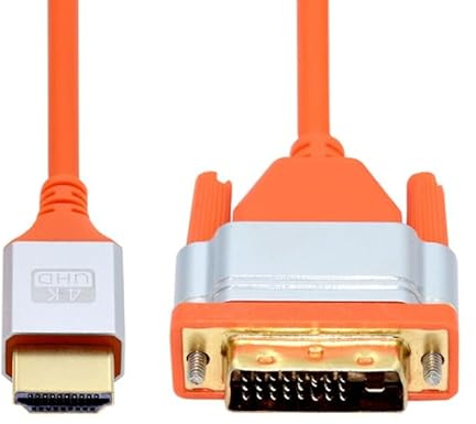 CY-kabel 4K DVI 24+1 till HDMI ultramjuk högflex HDTV-kabel hyperkabel superflexibel sladd hög hastighet typ A hane till hane för dator HDTV