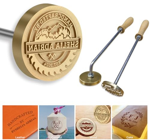 Brennstempel Für Holz Eigenes Logo Brandeisen Branding Stempel Grill Brandeisen Personalisiert, Lebensmittel, Party, Hochzeit, Brotherstellung