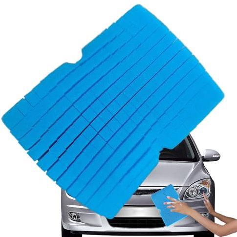 Spugna per lavaggio auto, antigraffio, spugna per la pulizia 'auto, spazzola in schiuma morbida, strumento per rimuovere la polvere domestica, 1 confezione blu, per berline, , veicoli