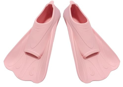 Kinderflossen zum Schwimmen – Schnorcheln, Tauchen, Training, weiche Kurze Flossen – Schwimmzubehör, Schwimmausrüstung für Anfänger, Mädchen und
