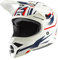 O'NEAL | Motocross-Helm | MX Enduro | ABS-Schale, erfüllt , Airflaps™ kompatibel | 3SRS Helmet RIFF 2.0 | Erwachsene | Weiß/Blau/Rot | Größe S (55/56cm)