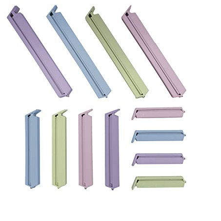 EUROXANTY Pinzas de sellado | Clip Cierre hermético | Clips de alta resistencia y durabilidad | Varios tamaños | Colores para clasificar | Pack 12