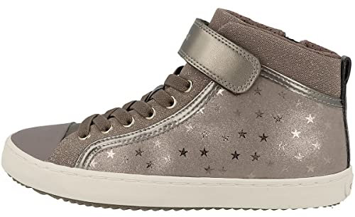 Geox Mädchen J Kalispera Girl I Sneakers Smoke Grey 26 EU