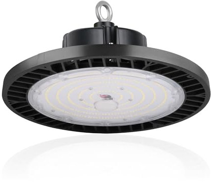 Bright Source LED Multi-Bay High/Low Bay Luminaire, 150W, 20250lm, Dimmable, IP65 & IK08 Rated, with Hanging Chain & Safety Cable, Replace 250W Son/Metal Halide Lamp