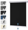 Verdunklungsrollo Schnurlos ohne Bohren Springrollos Schwarz B100 x H150 cm (Stoffbreite 95cm) Thermorollo Klemmfix Fensterrollo Klemmrollo Blickdicht Rollos Verdunkelung für Fenster ohne Bohren
