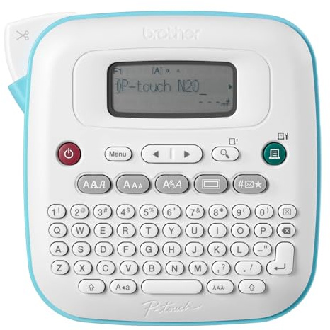 Brother P-Touch PT-N20 Personal Desktop Label Maker, Portable, Handheld and Prints, P-Touch Btag ~½” (12mm) Wide Color Personalized Label Tapes