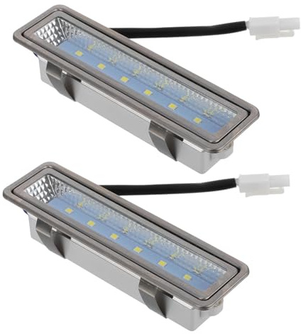 Veemoon Lampadina LED per Cappa di Ventilazione Rettangolare 2 Pezzi Luce Sostitutiva Resistente al Calore Superficie Oleorepellente Consumo Energetico Ridotto per Illuminazione Cucina