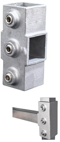 25X25mm Lega di Alluminio Giunto Tubo Quadrato Connettore Connettore di Fissaggio per Mobili Incorniciatura e Fissaggio Strutturale
