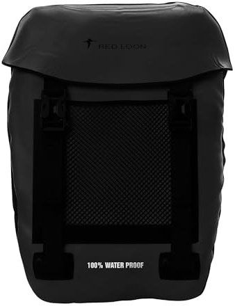 Red Loon wasserdichte Fahrradtasche Gepäckträger robuste Fahrradtasche hinten Gepäckträger - Fahrradtaschen für Gepäckträger ebike - regenfeste Fahrradtasche Gepäckträger E-Bike - Schwarz