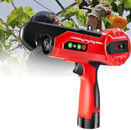 Cashwise Máquina de Atado de Plantas eléctricas, máquina de Cinta Adhesiva de viñedos de jardín con 2 Cintas de Rollo +1 Caja +2 baterías, empatado de Plantas Tapetool Bind Máquina de Rama