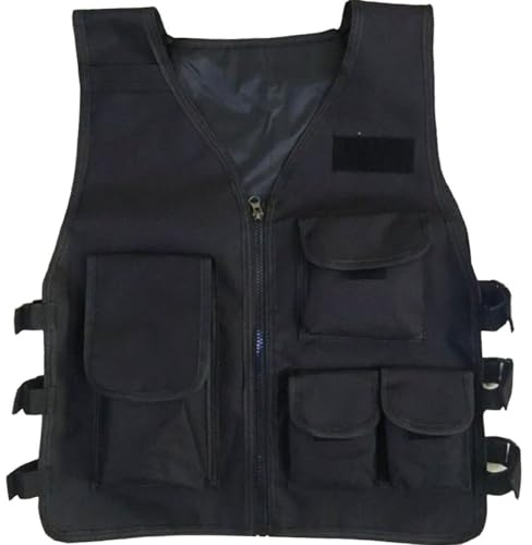 Zghhc Gilet De Sport pour Enfants, Gilet De avec Gilet Multi-Poches, Entraînement Au Combat sur Le Terrain, Jeux De Plein Air