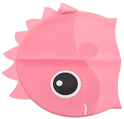 Happyyami Boy Girl Swim Caps Cartoon Design Boy Girl Swim Hats for Boys Girls Comfortable Easy to Wear for Pool Bathing Activities Tear-Resistant Dino