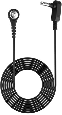 TIENFOKOTA Grounding Cable Replacement Wire Suitable for grounding Products,3.5mm Female Snap Connector,Ideal for Grounding Mats, Sheets (A grounding Wire)