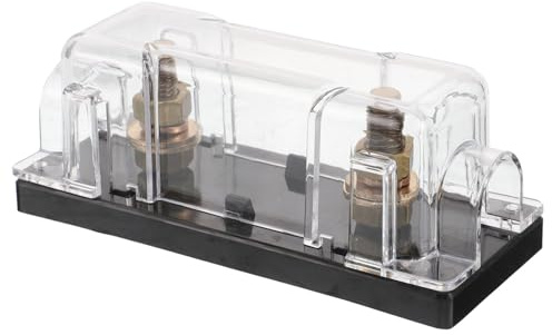 iplusmile Bloque de Fusibles para Rv Portafusibles Automotriz con Terminal Positivo Soporte de Distribución de Energía Seguro y Resistente para Coche Barco y Camper Fácil Instalación para