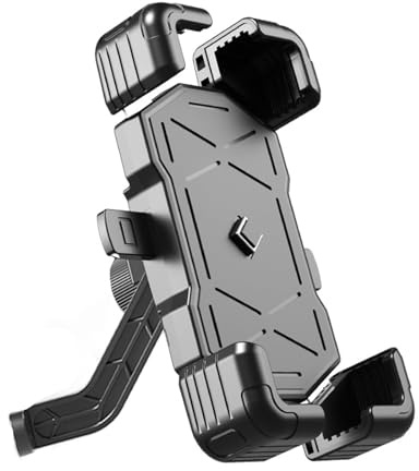 Motorbike Phone Holder for BMW Concept 9cento 2019, Motorcycle Handlebar Phone Mount 360° Rotatable Adjustable Anti Vibration Holder,Rearviewmirrorstyle-A
