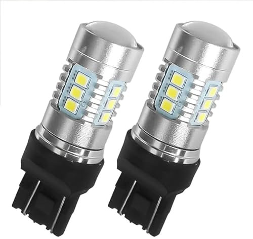 SQTGJJJ Indicatore di direzione 2 Lampadine A LED Per Luci Diurne Per Auto 580 DRL Canbus Per Fiat 500 2007 2008 2009 2010 2011 2012 - Bianco 6000K indicatori di direzione dinamici