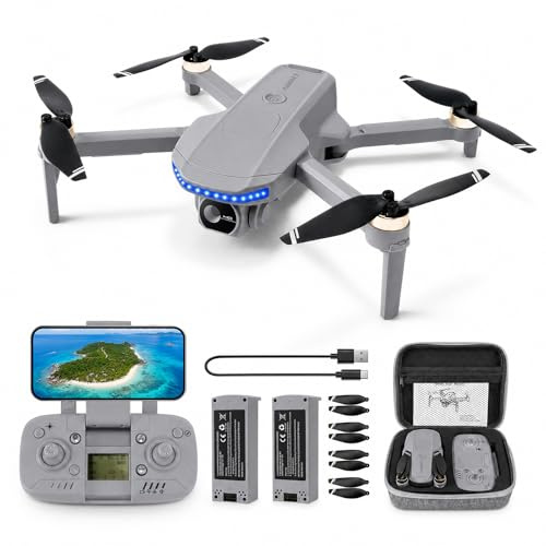 Dron con Cámara 4K UHD GPS para Adultos y Principiantes,60+ Min de Vuelo,Transmisión 5G,Plegable<249g,Motor Sin Escobillas, Retorno Automático, Sígueme