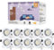 wowatt 10x LED Einbauleuchte Weiß 230V 2800K Warmweiß Schwenkbar LED Einbaustrahler Set Einbauspot inkl. 10x 6W GU10 Spot f. Loch 68-80mm Rund Deckeneinbaustrahler 600lm Ersetzt 50W Deckeneinbauspot