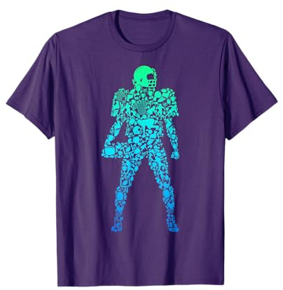 Football Player American Football Kids Boys Men T-Shirt