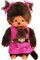 alles-meine.de GmbH Mädchen - Monchhichi - Mutter mit Kind/Baby - Bebichhichi - 2 Zöpfe im Haar - 20 cm - Bekleidung ausziehbar - Plüschtier/Kuscheltier - Monchichi - SPO..