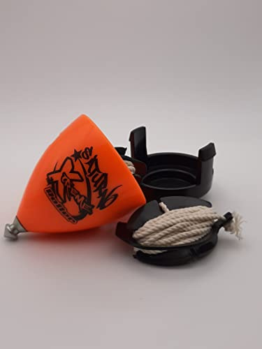 Space TROMPOS - Saturno Xtreme Roller, Color Naranja, Incluye Cuerda
