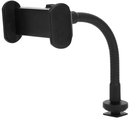 KIMISS Support de Téléphone Portable pour Anneau Lumineux, Clip de Téléphone Portable en Alliage D'aluminium en Plastique pour Smartphone, Diffusion en Direct, Support de Pince,
