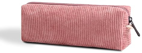 OZAOZ Cute Pencil Case Aesthetic Student Pencil Pouch Coin Pen Pouch Cosmetic Bag Office Stationery Organizer For Kids Teen School (Pink)