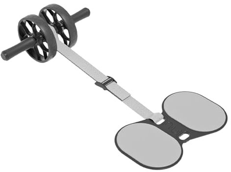 lyanny Bauch-Roller, Ab-Roller-Übungsrad, Bauch-Workout-Roller mit Widerstandsband, Kernkraft-Trainingsroller für Männer und Frauen
