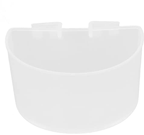Aramox Lot de 20 Bols de Nourriture pour Oiseaux en Plastique, Grande capacité, Design Ouvert, Bol d'eau Léger pour Perroquets, Pigeons et Petits Oiseaux dans Une Cage à (Petite Taille)