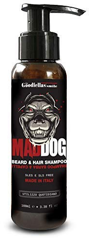 Shampoo Barba e capelli senza SLES ed SLS - 100 ml. Mad Dog