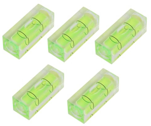 MLMLH Niveau à Bulle Carré 5Pcs Mini, à Coller, de Colonne Carrée - Instruments de Mesure, Outils de Disposition pour L'équilibre (15 * 15 * 40MM)