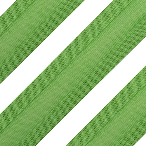 Realm Bias Binding Tape, Cotton, 1 Inch / 25mm - 5 Metres (Lime)