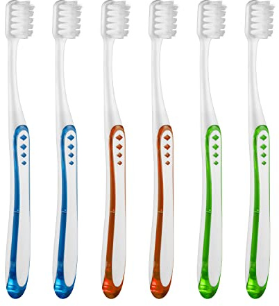 Frekare Extra Soft Toothbrushes for Adults, with 10000 Micro Nano Bristles, for Sensitive Teeth and Gum Recession (Compact Head, 6 Count)
