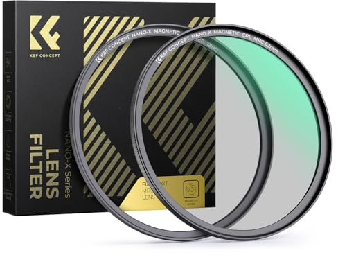 K&F CONCEPT Magnetic 67mm Polarizing Filter+ Magnetic Basic Ring Kit Waterproof Scratch Resistant Circular Polarizer Filter with 28 Multi-Coatings for Camera Lens (Nano-X Series)
