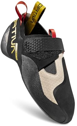 La Sportiva Men's Mandala High Performance No-Edge Climbing Shoe, Chalk, 10