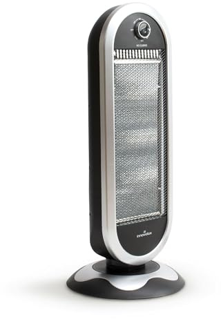 THE SECRET HOME - Estufa Eléctrica de Cuarzo 400/800/1200W - Portátil, Bajo Consumo, Seguridad Anti-Vuelco - 3 Barras Calefactoras - Calor Instantáneo - Ideal para Baño y Hogar - 30x30x72 cm