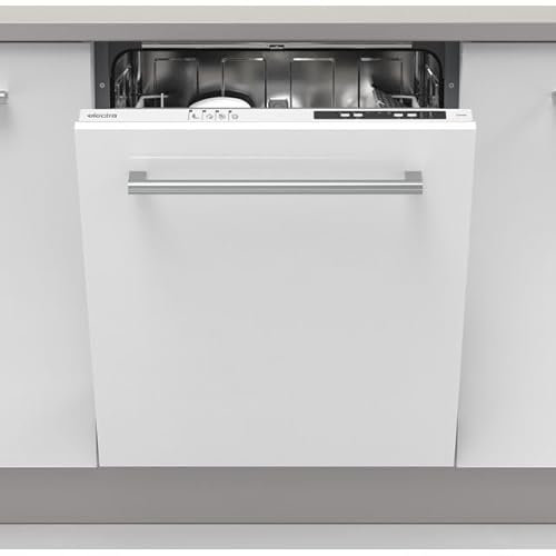 Electra Fully Integrated Standard Dishwasher - White with Fixed Door Fixing Kit - E Rated