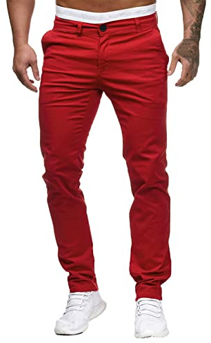 Generisch A278 Pantalon cargo en coton pour homme - Pantalon de travail multi-poches - Coupe droite - Stretch - Robuste - Aspect cargo - Loisirs - Look tendance